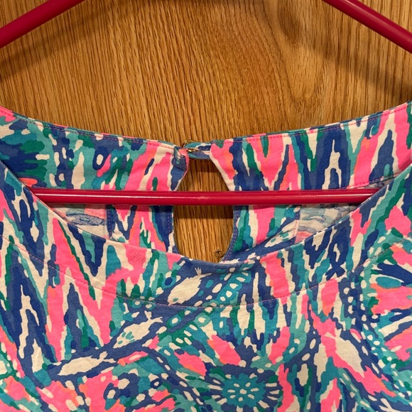 Lilly Pulitzer Pink and Blue Floral Blouse - Picture 4 of 7